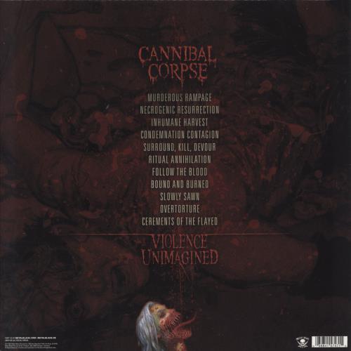 Cannibal Corpse Violence Unimagined - Silver Gray/Blue Marbled Vinyl vinyl LP album (LP record) UK CACLPVI823267