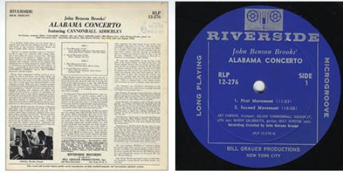 Cannonball Adderley Alabama Concerto vinyl LP album (LP record) US ERLLPAL360768