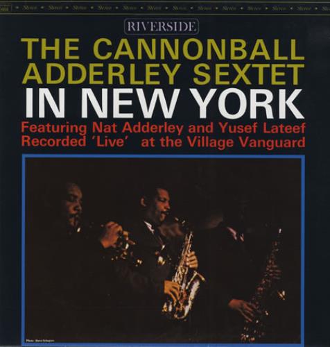 Cannonball Adderley In New York vinyl LP album (LP record) German ERLLPIN398939