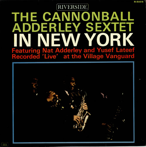 Cannonball Adderley In New York vinyl LP album (LP record) Japanese ERLLPIN489432