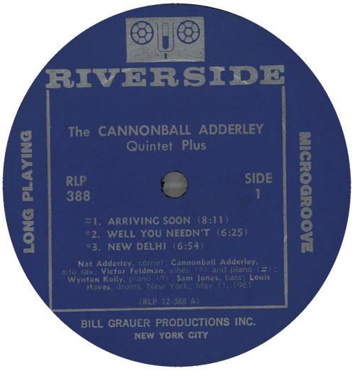 Cannonball Adderley Plus vinyl LP album (LP record) US ERLLPPL583464