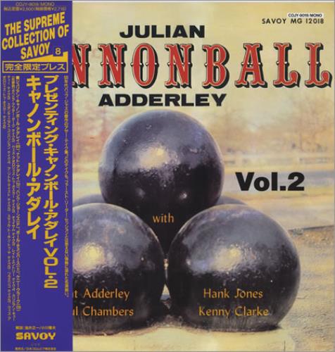 Cannonball Adderley Presenting 'Cannonball' Adderley Vol. 2 vinyl LP album (LP record) Japanese ERLLPPR399851