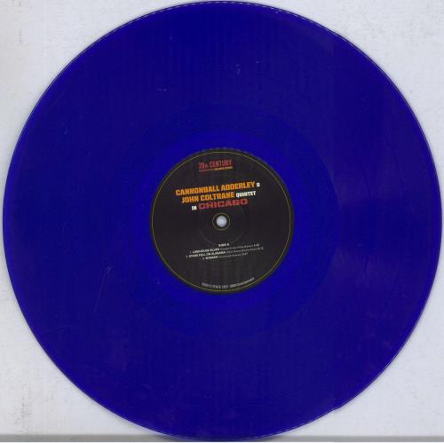 Cannonball Adderley Quintet In Chicago - Blue Vinyl vinyl LP album (LP record) UK ERLLPQU832248
