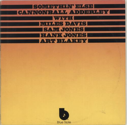 Cannonball Adderley Somethin' Else vinyl LP album (LP record) UK ERLLPSO694831