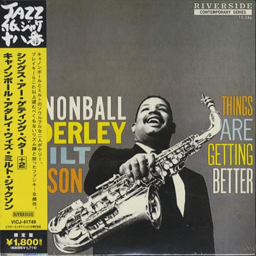 Cannonball Adderley Things Are Getting Better CD album (CDLP) Japanese ERLCDTH372497