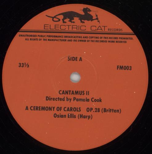 Cantamus II Cantamus II vinyl LP album (LP record) UK -CQLPCA887403