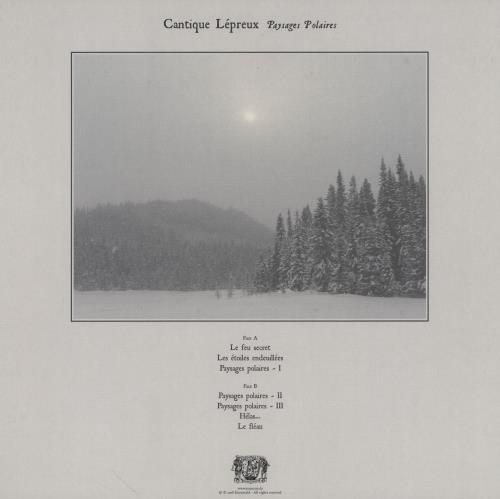 Cantique L�preux Paysages Polaires vinyl LP album (LP record) German 2DWLPPA758879