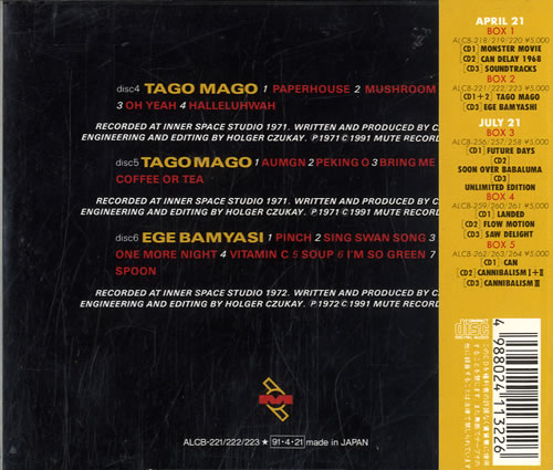 Can Box 2 3-CD album set (Triple CD) Japanese C+N3CBO600876