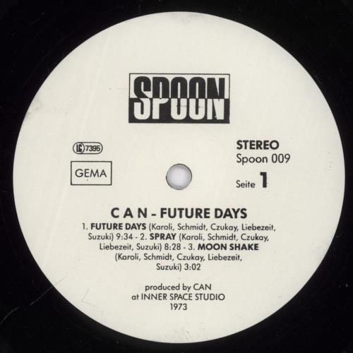 Can Future Days vinyl LP album (LP record) German C+NLPFU892826