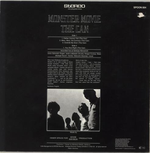 Can Monster Movie vinyl LP album (LP record) German C+NLPMO697623