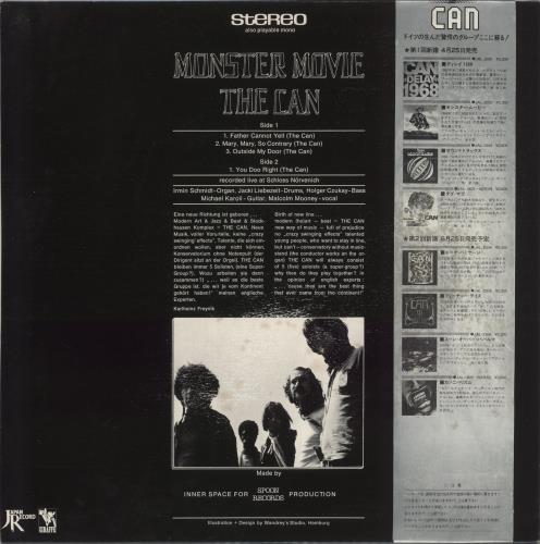 Can Monster Movie vinyl LP album (LP record) Japanese C+NLPMO877422