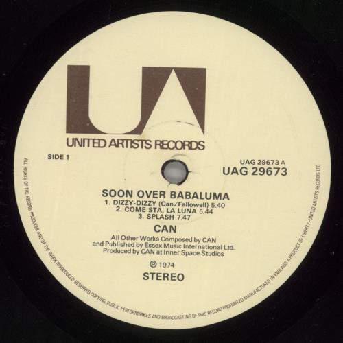 Can Soon Over Babaluma - VG vinyl LP album (LP record) UK C+NLPSO358560