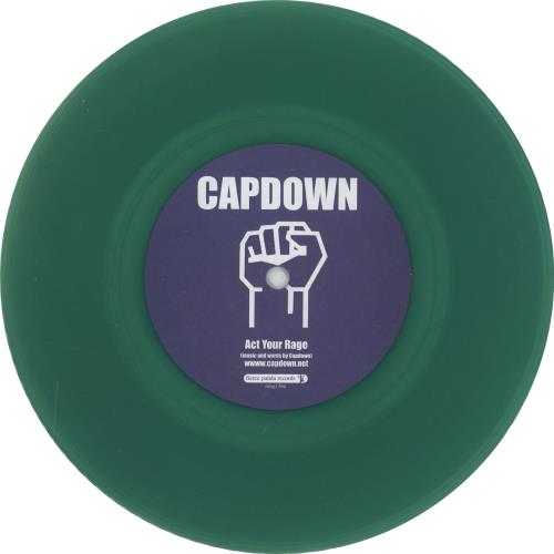 Capdown Act Your Rage - Green vinyl 7" vinyl single (7 inch record / 45) UK CG807AC765401