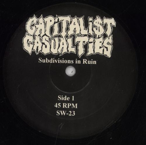 Capitalist Casualties Subdivisions In Ruin 12" vinyl single (12 inch record / Maxi-single) US 7B412SU837366