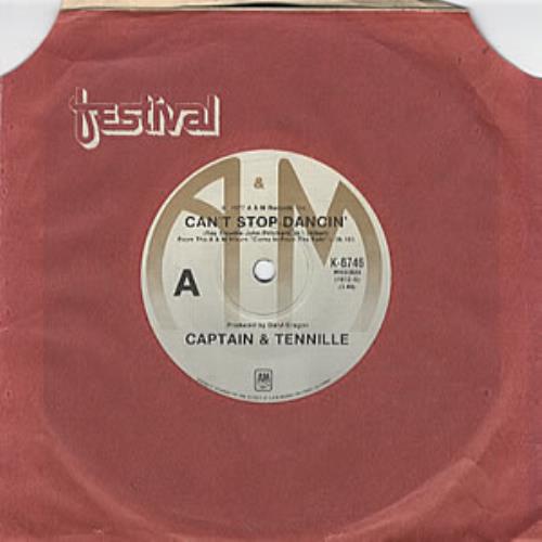 Captain & Tennille Can't Stop Dancin' 7" vinyl single (7 inch record / 45) Australian C&T07CA324612