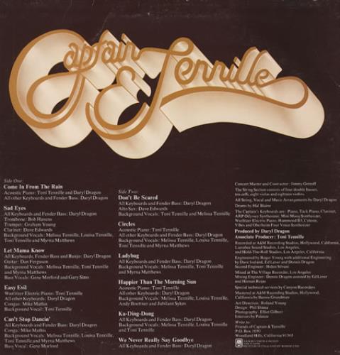 Captain & Tennille Come In From The Rain + Poster vinyl LP album (LP record) UK C&TLPCO371021