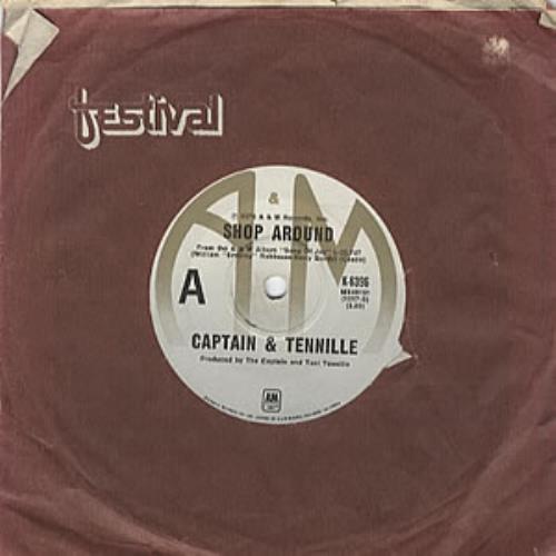 Captain & Tennille Shop Around 7" vinyl single (7 inch record / 45) Australian C&T07SH324613