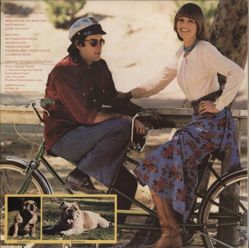 Captain & Tennille Song Of Joy vinyl LP album (LP record) US C&TLPSO766568