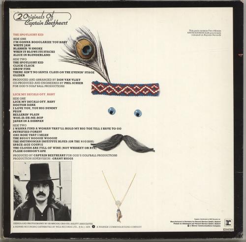 Captain Beefheart & Magic Band 2 Originals Of Captain Beefheart 2-LP vinyl record set (Double LP Album) German CPT2LOR210191