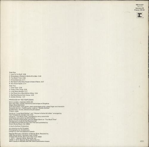 Captain Beefheart & Magic Band Clear Spot vinyl LP album (LP record) German CPTLPCL286120