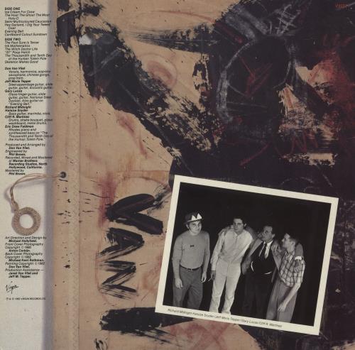 Captain Beefheart & Magic Band Ice Cream For Crow + Inner - VG vinyl LP album (LP record) UK CPTLPIC879792