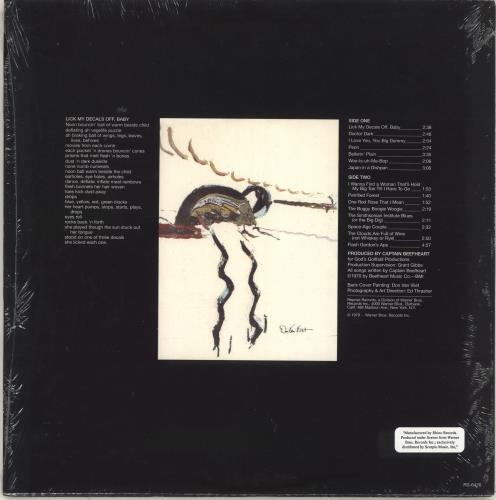 Captain Beefheart & Magic Band Lick My Decals Off, Baby - 180gm vinyl LP album (LP record) US CPTLPLI716116
