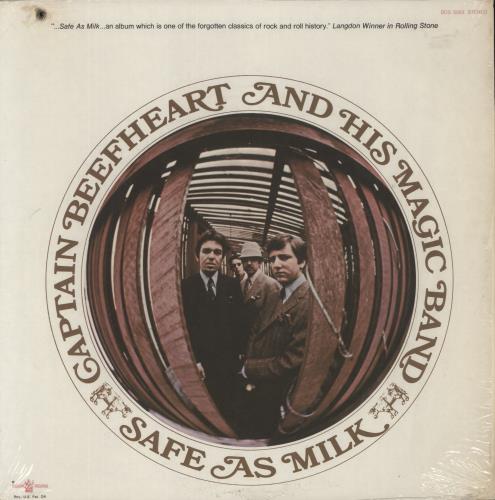 Captain Beefheart & Magic Band Safe As Milk - Opened shrink vinyl LP album (LP record) US CPTLPSA871916