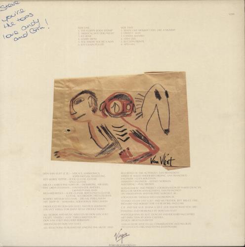 Captain Beefheart & Magic Band Shiny Beast (Bat Chain Puller) + Inner vinyl LP album (LP record) UK CPTLPSH874266