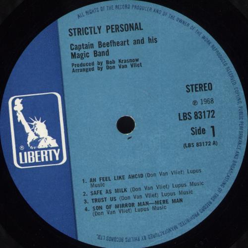 Captain Beefheart & Magic Band Strictly Personal - 1st - US Sleeve vinyl LP album (LP record) UK CPTLPST710110