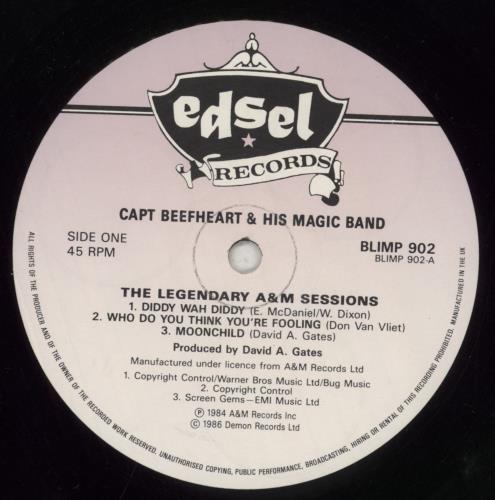 Captain Beefheart & Magic Band The Legendary A & M Sessions vinyl LP album (LP record) UK CPTLPTH541736