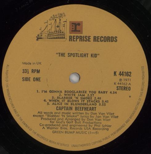 Captain Beefheart & Magic Band The Spotlight Kid + Lyric Insert - EX vinyl LP album (LP record) UK CPTLPTH70149