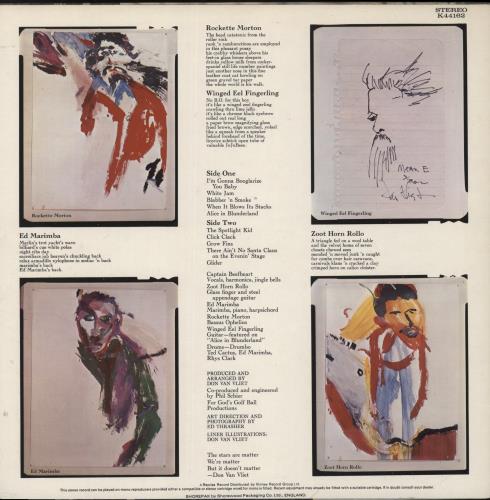 Captain Beefheart & Magic Band The Spotlight Kid + Lyric Insert vinyl LP album (LP record) UK CPTLPTH750109
