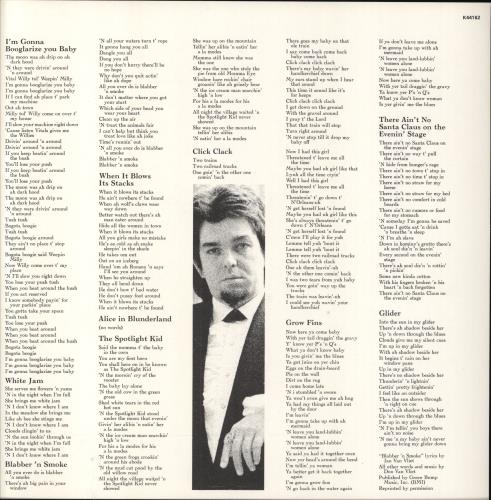 Captain Beefheart & Magic Band The Spotlight Kid - 2nd + Insert vinyl LP album (LP record) UK CPTLPTH791851