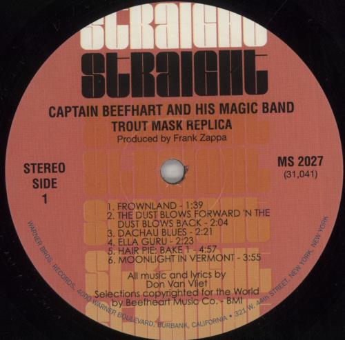 Captain Beefheart & Magic Band Trout Mask Replica - 180 Gram Vinyl - VG 2-LP vinyl record set (Double LP Album) US CPT2LTR851865
