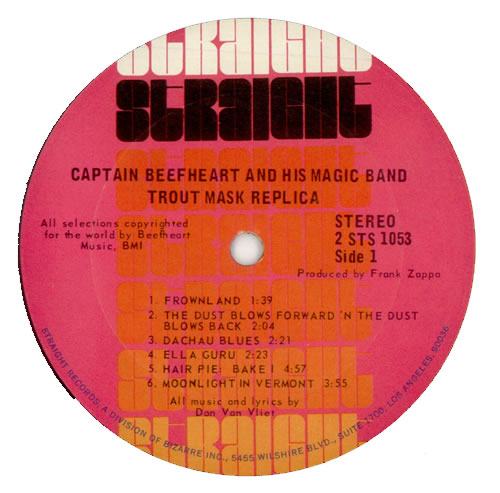Captain Beefheart & Magic Band Trout Mask Replica - 1st + Insert 2-LP vinyl record set (Double LP Album) US CPT2LTR515441