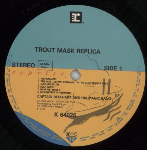 Captain Beefheart & Magic Band Trout Mask Replica - Barcoded - EX 2-LP vinyl record set (Double LP Album) German CPT2LTR874151