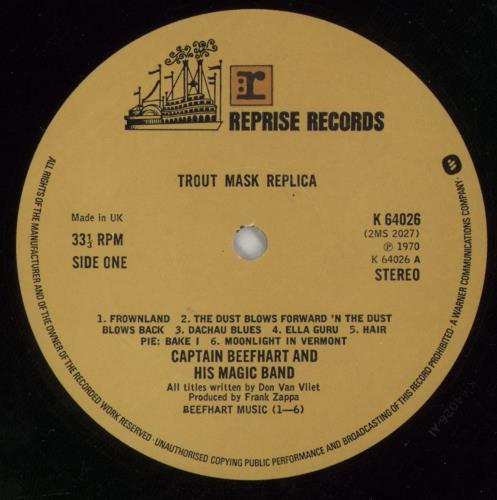 Captain Beefheart & Magic Band Trout Mask Replica - EX 2-LP vinyl record set (Double LP Album) UK CPT2LTR722234
