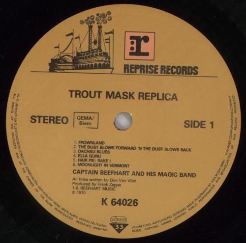 Captain Beefheart & Magic Band Trout Mask Replica 2-LP vinyl record set (Double LP Album) German CPT2LTR790597