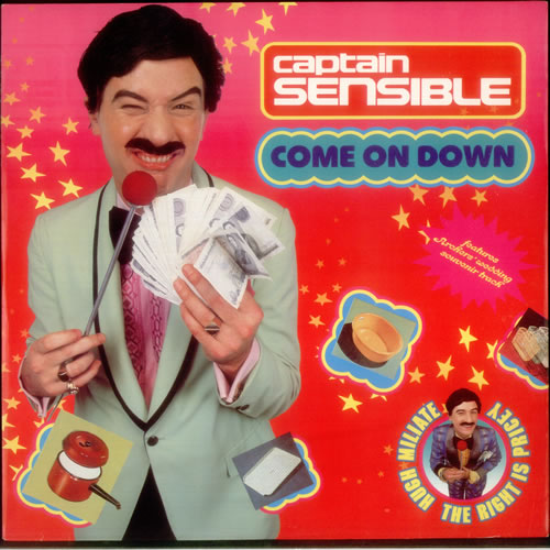 Captain Sensible Come On Down 12" vinyl single (12 inch record / Maxi-single) UK CSE12CO192063