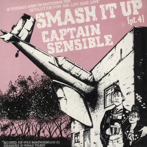 Captain Sensible Smash It Up (Pt. 4) 12" vinyl single (12 inch record / Maxi-single) UK CSE12SM822606