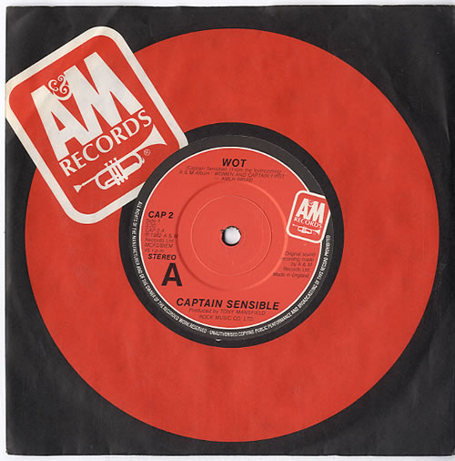 Captain Sensible Wot 7" vinyl single (7 inch record / 45) UK CSE07WO611881