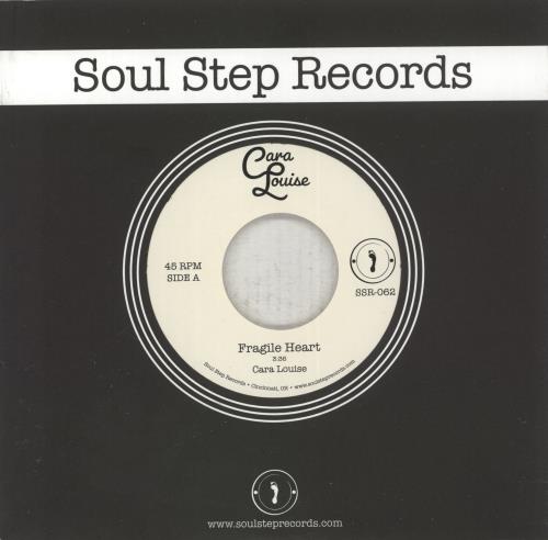 Cara Louise Fragile Heart - Clear w/ Red Splatter Vinyl 7" vinyl single (7 inch record / 45) US -A607FR883492