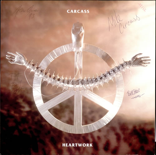 Carcass Heartwork vinyl LP album (LP record) UK CU5LPHE525600
