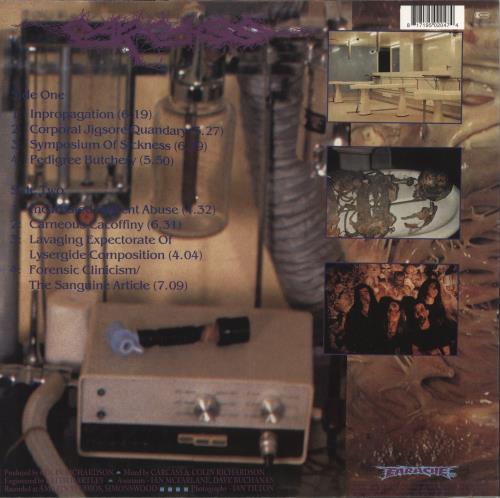 Carcass Necroticism - Descanting The Insalubrious vinyl LP album (LP record) UK CU5LPNE868059