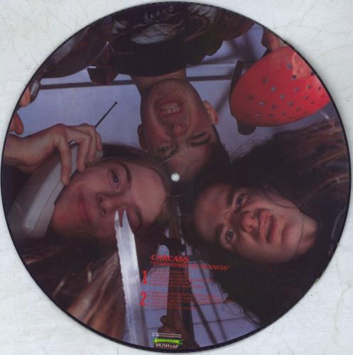 Carcass Symphonies Of Sickness picture disc LP (vinyl picture disc album) UK CU5PDSY828573