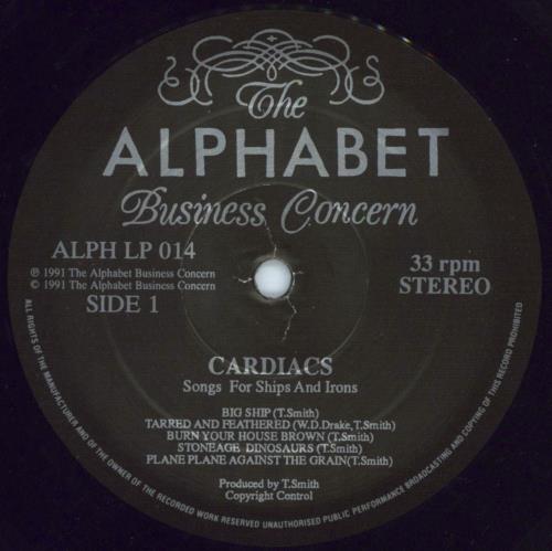 Cardiacs Songs For Ships And Irons - 1s vinyl LP album (LP record) UK AIALPSO812197