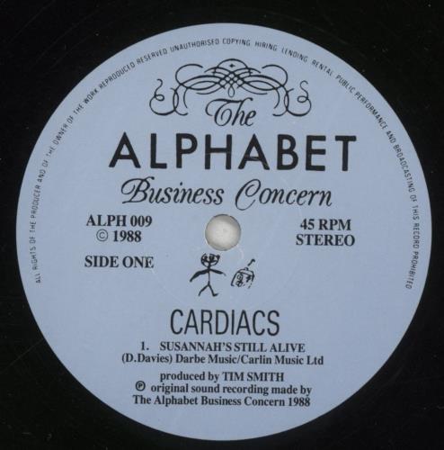Cardiacs Susannah's Still Alive 7" vinyl single (7 inch record / 45) UK AIA07SU464336