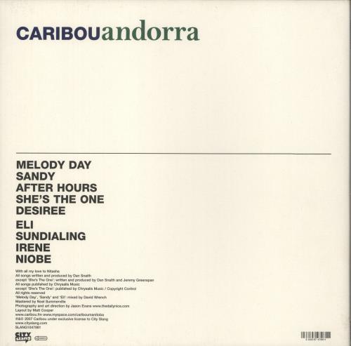 Caribou Andorra - EX vinyl LP album (LP record) German CR5LPAN877575