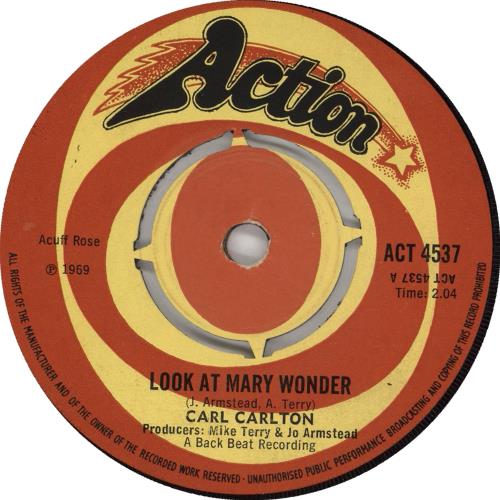 Carl Carlton Look At Mary Wonder 7" vinyl single (7 inch record / 45) UK CB007LO707912