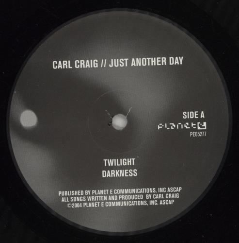 Carl Craig Just Another Day 12" vinyl single (12 inch record / Maxi-single) US F3-12JU887344